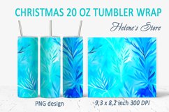Christmas blue tumbler bundle| Winter Tumbler Sublimation Product Image 13