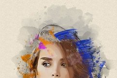 Realistic Watercolor Canvas Painting Product Image 9