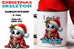 Christmas skeleton Sublimation BUNDLE PNG. Product Image 14