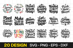 Motivational Spring Quote Typography SVG PNG Designs Product Image 1