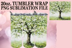 Vibrant Blossom Tree Tumbler Wrap: 20oz Sublimation Product Image 1