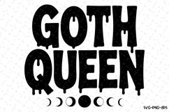 Goth Queen Svg | Halloween Svg | Svg Cut Files Product Image 1