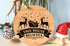 This House Believes Svg, Believe In Santa Svg, Christmas Svg Product Image 8