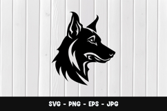 Wolf Head Illustration SVG PNG Product Image 1