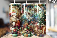 Watercolor Christmas Tumbler Wrap - High Quality 300 Dpi Product Image 1