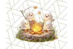 Halloween Neighborhood Clipart PNG for Trick or Treat Product Image 5