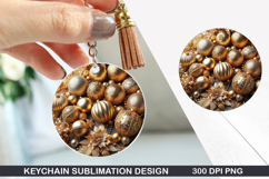 Christmas Keychain Sublimation - Christmas Keychain PNG Product Image 1