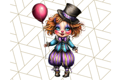 Spooky Carnival Characters Clipart PNG, Halloween Clipart Product Image 5