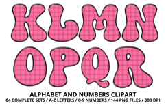 Summer Alphabet &amp; Numbers PNG Clipart Doodle Letters 300 DPI Product Image 3