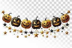 Halloween Jack O Lantern Star Garland PNG Product Image 1