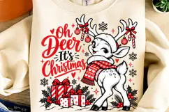 Oh Deer It’s Christmas PNG, Oh Deer It’s Christmas PNG Product Image 2