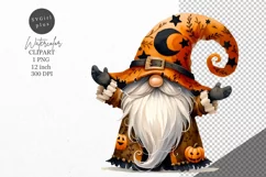 Halloween clipart, Halloween gnome, Kids Halloween Product Image 1