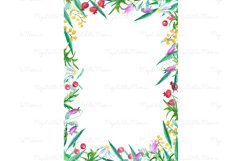 Watercolor wedding frame clipart #w171 Product Image 11