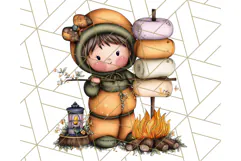 Woodland Autumn Parade Clipart PNG Fall Animals Product Image 5