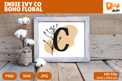 Indie Ivy Co Boho Floral Monogram Product Image 1