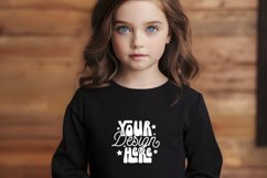 Black Gildan 18000B Mockup, Mockup Product Image 1