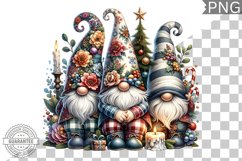 Christmas Gnome Sublimation - Clipart PNG Design Product Image 1