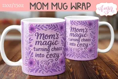 Mother's day mug sublimation PNG, Mom's magic mug png Product Image 1