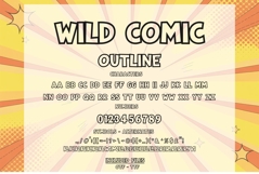 Wild Comic Font | Bold &amp; Outline Playful Cartoon Font Product Image 3