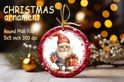 Christmas Ornament sublimation | Christmas gnome PNG Product Image 1