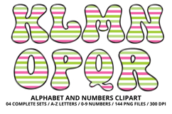 Watermelon Alphabet PNG Cute Summer Letters &amp; Numbers 300DPI Product Image 3