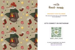 Christmas Patterns Santa Winter Print Digital Paper JPEG Product Image 13
