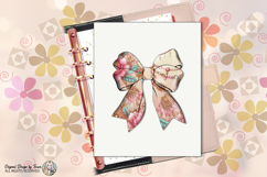 Floral Luxury Bow PNG Elegant Chic Ribbon Fashion Design PNG Product Image 9