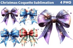 Coquette Christmas Sublimation Clipart PNG Product Image 1