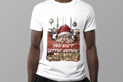 Funny Santa You Ain't Gettin' Nothin' Sublimation Png Product Image 3