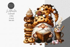 Gnome clipart, Cookie gnome clipart, Gnome sublimation Product Image 1