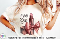 Stay Chic Glamour Lipstick, Vintage Coquette Fashion Print Product Image 1