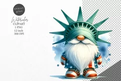 Patriotic clipart, Gnome clipart, Summer clipart Product Image 1