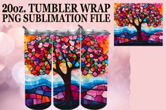 Stained Glass Tree Pattern for 20oz Tumblers Product Image 1