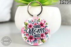 Best Mom Ever Keychain - Keychain Sublimation Design Product Image 1