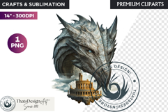 Fantasy Dragon Clipart, dragon PNG, Fantasy PNG Product Image 1