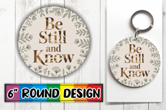 Enchanted Round Keychains PNG, Religious Product Image 1