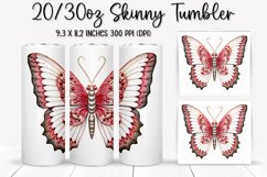 Bejeweled Butterfly Tumbler Design - Sublimation PNG Design Product Image 1