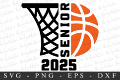 Basketball Monogram SVG | SVG Cut files | Cricut Product Image 1