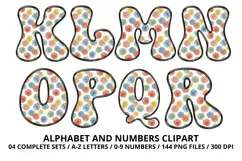 Vintage Toys Alphabet and Numbers PNG 300 DPI Product Image 3