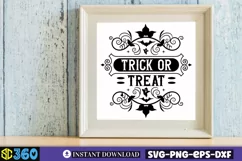 Trick or treat SVG, Farmhouse Halloween SVG Product Image 4