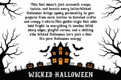 Wicked Halloween Font Spooky Gothic Typeface for Crafts Product Image 3