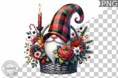 Christmas Gnome Sublimation - Clipart PNG Design Product Image 1
