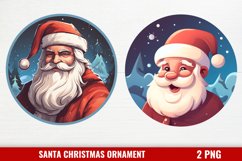 Santa Claus Ornament Clipart, Christmas Santa Ornaments PNG Product Image 1