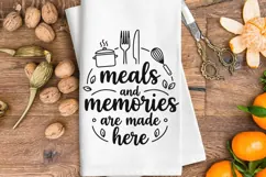 Meals And Memories Are Made Here svg, Farmhouse Kitchen Svg. Product Image 4