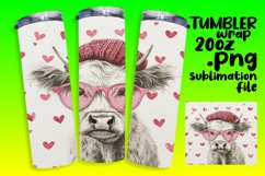 Heartwarming Cow Love Tumbler, Bliss Product Image 1