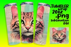 Mystical Cats Sublimation Wrap Design 20oz Product Image 1
