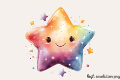 Space of Astronaut Watercolor Clipart PNG Product Image 1