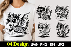 Running Dragon SVG PNG Product Image 1