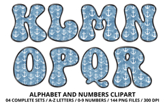 Summer Alphabet &amp; Numbers PNG Clipart Doodle Letters 300 DPI Product Image 3