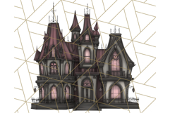 Gothic Halloween Clipart Dark Aesthetic PNG, Halloween Png Product Image 5